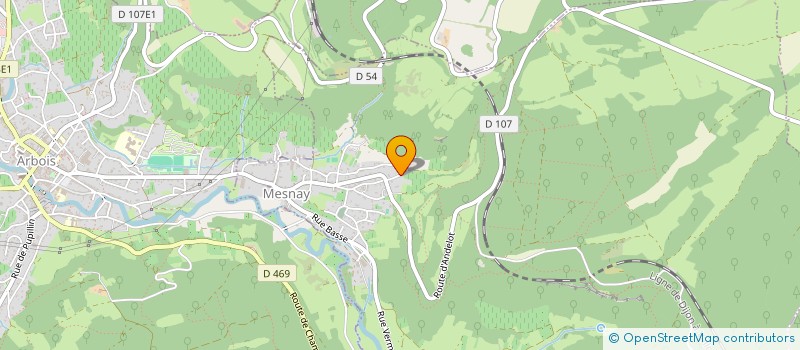 localisation de l'entreprise SCI BOUSSON DE MAIRET  MESNAY
