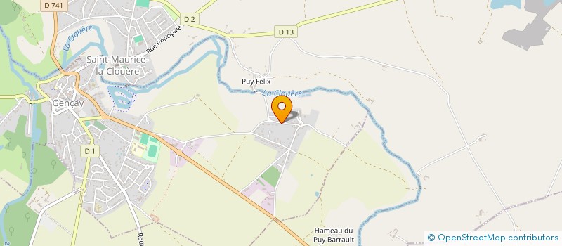 localisation de l'entreprise SCI BOUT DE LA COUTURE  GENCAY