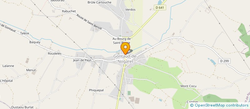 localisation de l'entreprise SCI BOUT DU PONT  GONTAUD-DE-NOGARET