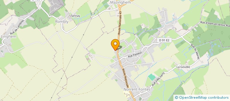 localisation de l'entreprise SCI BOUT THERESE  NORRENT-FONTES