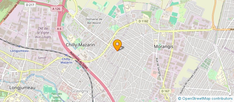 localisation de l'entreprise SCI BOUTA  MORANGIS