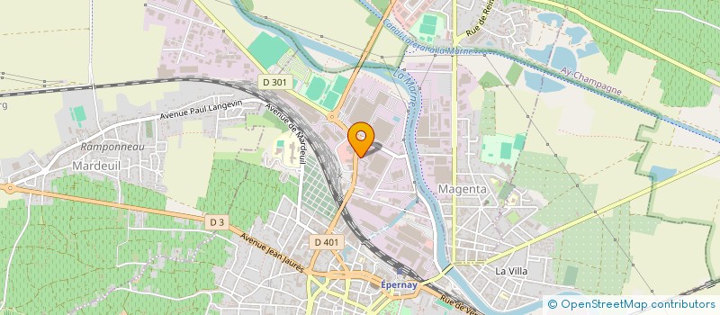 localisation de l'entreprise SCI BOUTAINE  EPERNAY