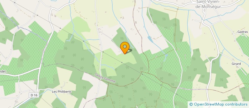 localisation de l'entreprise SCI BOUTEAU  DIEULIVOL