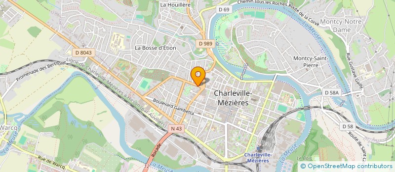 localisation de l'entreprise SCI BOUTET à CHARLEVILLE-MEZIERES