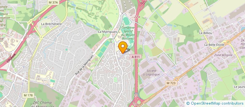 localisation de l'entreprise SCI BOUTHIER  CARQUEFOU