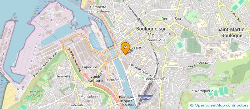 localisation de l'entreprise SCI BOUTILLIER FOURURE MAIGNAN  BOULOGNE-SUR-MER