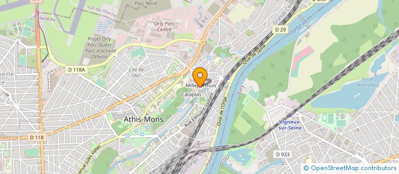 localisation de l'entreprise SCI BOUTIN-CATALAN à ATHIS-MONS