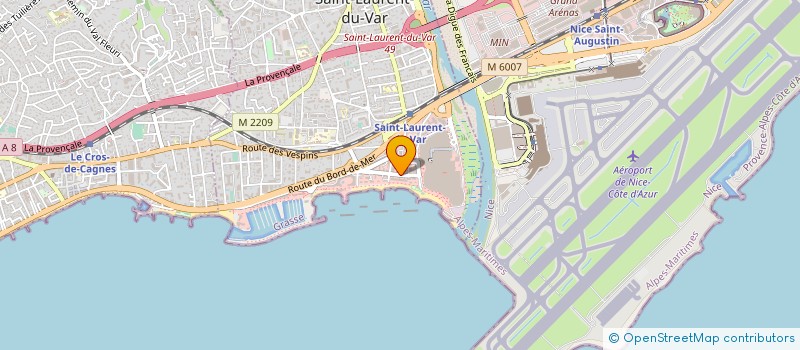 localisation de l'entreprise SCI BOUTIQUE 2000 à SAINT-LAURENT-DU-VAR