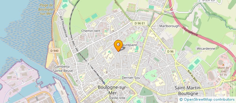 localisation de l'entreprise SCI BOUTOILLE-FOURNIER  BOULOGNE-SUR-MER