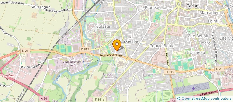 localisation de l'entreprise SCI BOUTON D'OR  TARBES