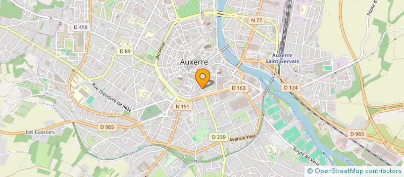 localisation de l'entreprise SCI BOUTON D'OR à AUXERRE
