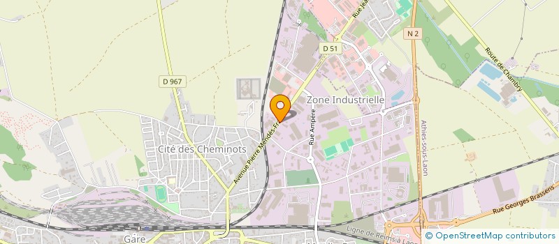 localisation de l'entreprise SCI BOUTON FEREZ à LAON