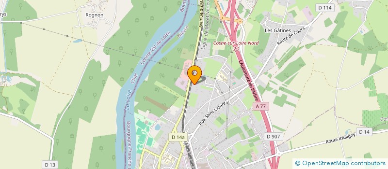 localisation de l'entreprise SCI BOUTON MELET à COSNE-COURS-SUR-LOIRE