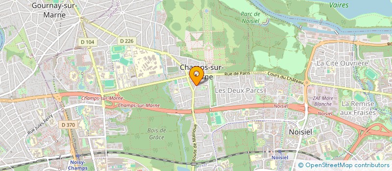 localisation de l'entreprise SCI BOUTROU  CHAMPS-SUR-MARNE