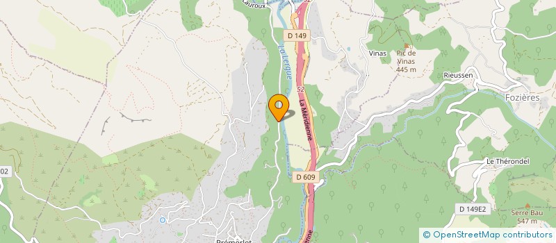 localisation de l'entreprise SCI BOUTTES  LODEVE