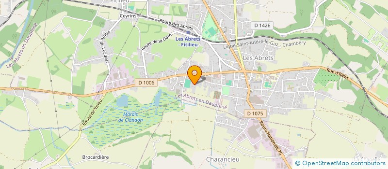 localisation de l'entreprise SCI BOUTTIER  LES ABRETS-EN-DAUPHINE