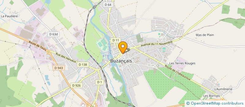 localisation de l'entreprise SCI BOUTTIER BONNIN à BUZANCAIS