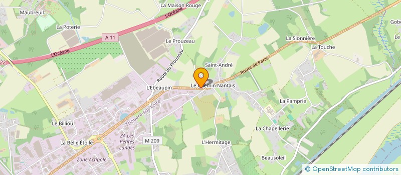 localisation de l'entreprise SCI BOUTTIER LUCILLE ET GUILLAUME  CARQUEFOU