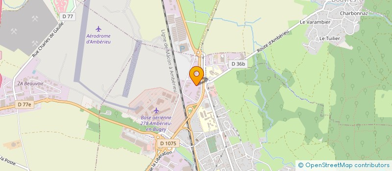 localisation de l'entreprise SCI BOUVARD à AMBERIEU-EN-BUGEY
