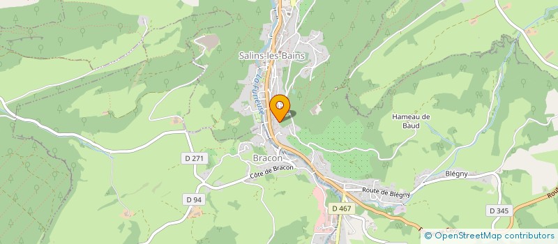 localisation de l'entreprise SCI BOUVERET SAINT ANATOILE  SALINS-LES-BAINS