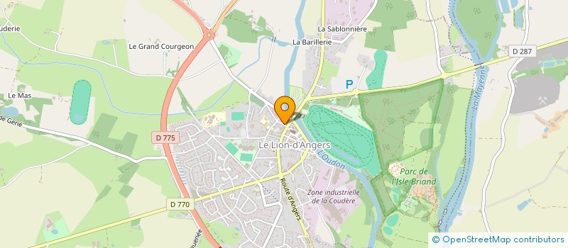 localisation de l'entreprise SCI BOUVET 21  LE LION D'ANGERS