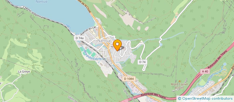 localisation de l'entreprise SCI BOUVET à NANTUA