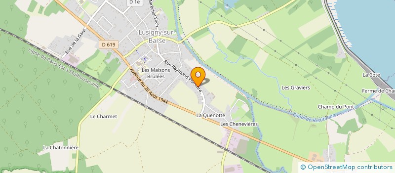 localisation de l'entreprise SCI BOUVET à LUSIGNY-SUR-BARSE