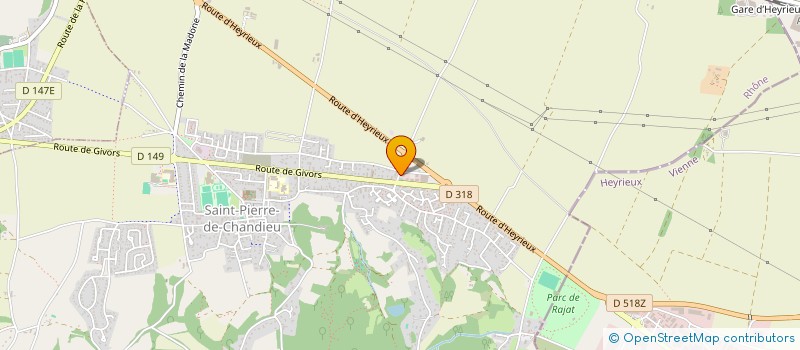 localisation de l'entreprise SCI BOUVET  SAINT-PIERRE-DE-CHANDIEU