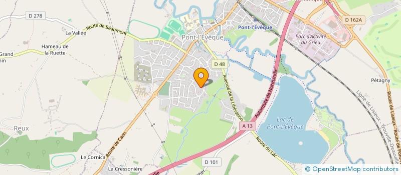 localisation de l'entreprise SCI BOUVET  PONT L'EVEQUE