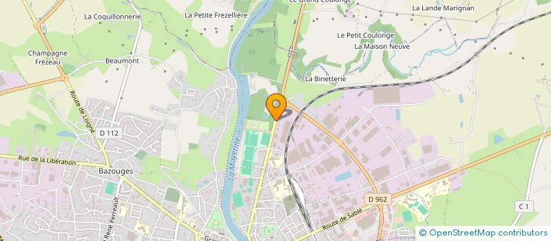 localisation de l'entreprise SCI BOUVET-SAGET  CHATEAU-GONTIER-SUR-MAYENNE