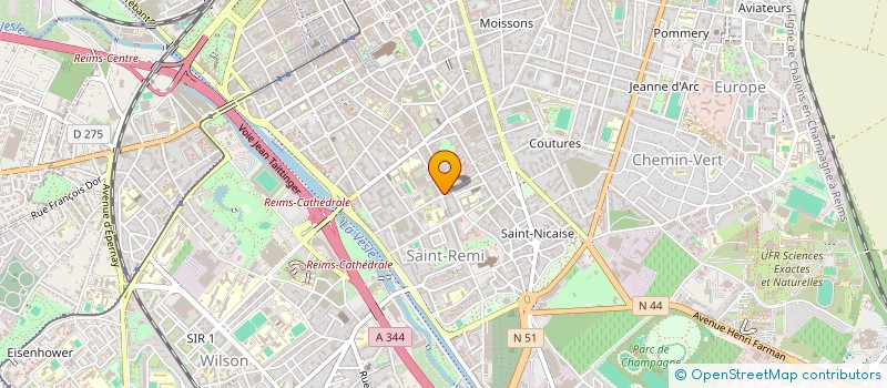 localisation de l'entreprise SCI BOUVI  REIMS