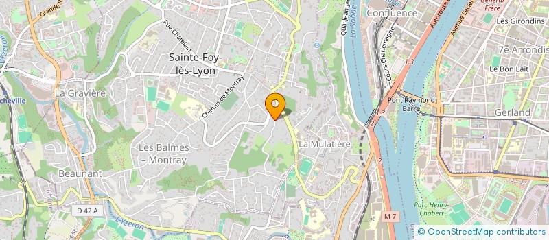 localisation de l'entreprise SCI BOUVIER  SAINTE-FOY-LES-LYON