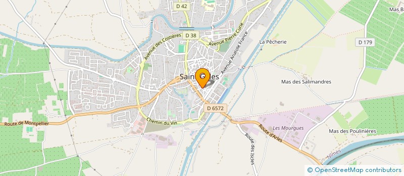 localisation de l'entreprise SCI BOUVIER  SAINT-GILLES