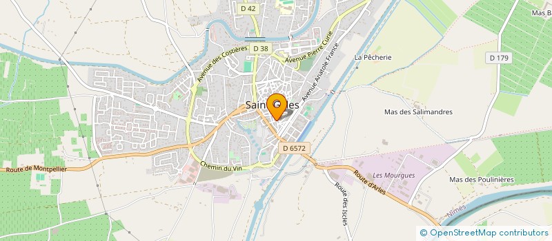 localisation de l'entreprise SCI BOUVIER- DUMONTET à SAINT-GILLES