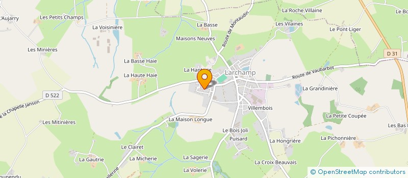 localisation de l'entreprise SCI BOUVIER-DUVAL  LARCHAMP