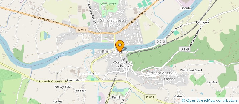 localisation de l'entreprise SCI BOUVIER-SOULIE  PENNE-D'AGENAIS