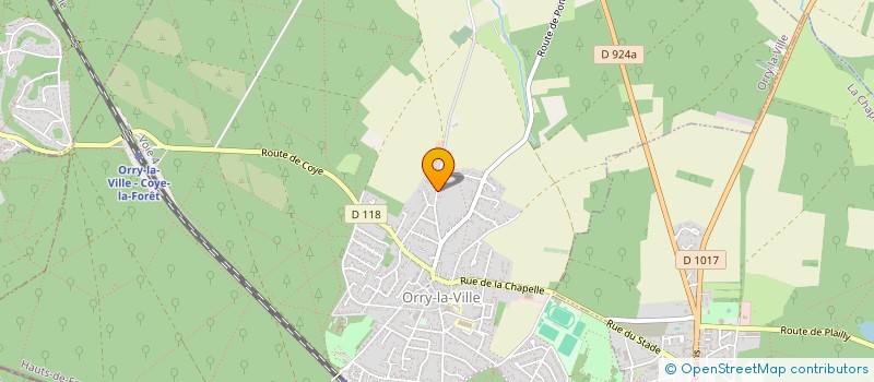 localisation de l'entreprise SCI BOUVINES  ORRY-LA-VILLE