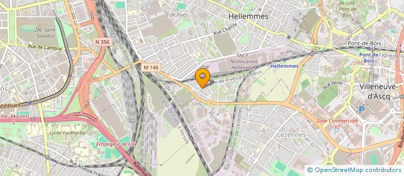 localisation de l'entreprise SCI BOUVINES III  LILLE