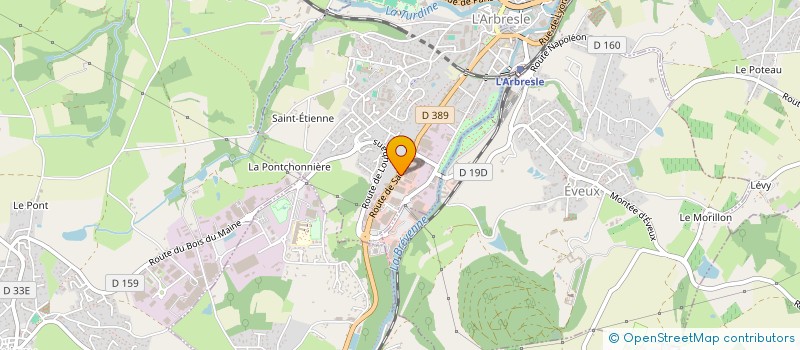 localisation de l'entreprise SCI BOUVREUIL  L'ARBRESLE