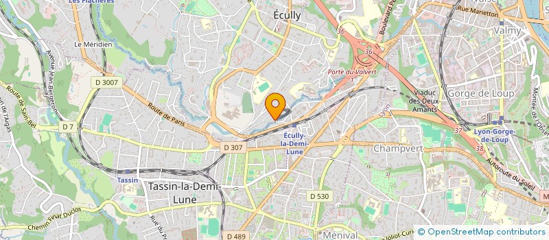 localisation de l'entreprise SCI BOUX  ECULLY