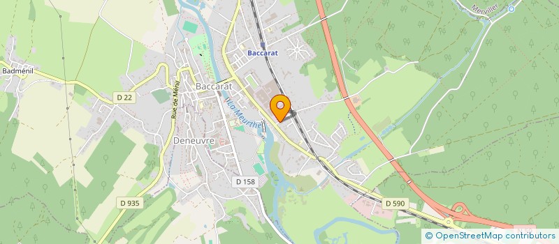 localisation de l'entreprise SCI BOUXERUPT  BACCARAT