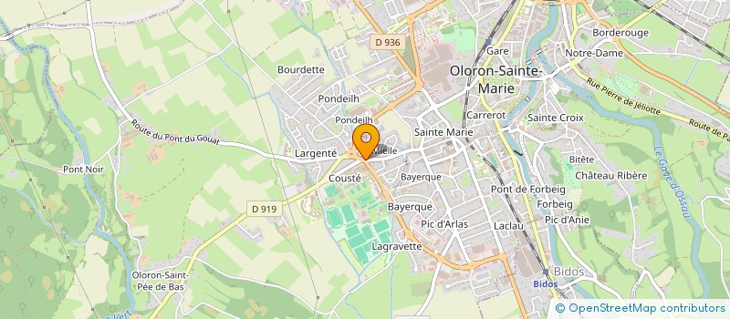 localisation de l'entreprise SCI BOUXINKA  OLORON-SAINTE-MARIE