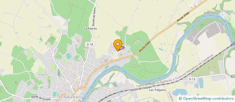 localisation de l'entreprise SCI BOUYGUES à RABASTENS
