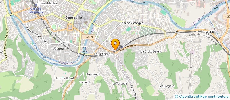 localisation de l'entreprise SCI BOUYRAT DERIAUD à PERIGUEUX