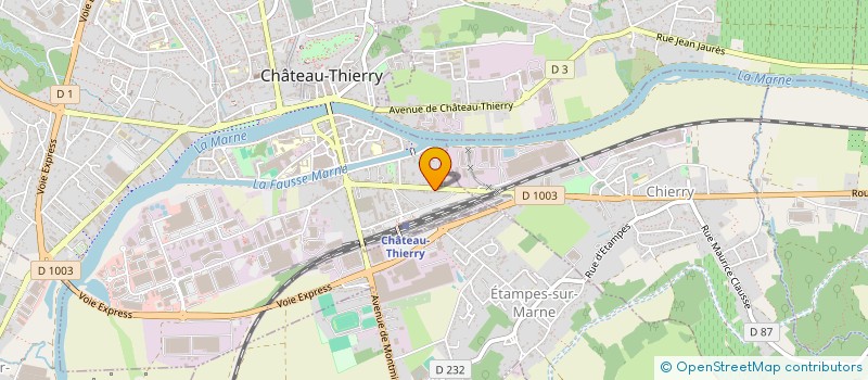 localisation de l'entreprise SCI BOUYSSON à CHATEAU-THIERRY