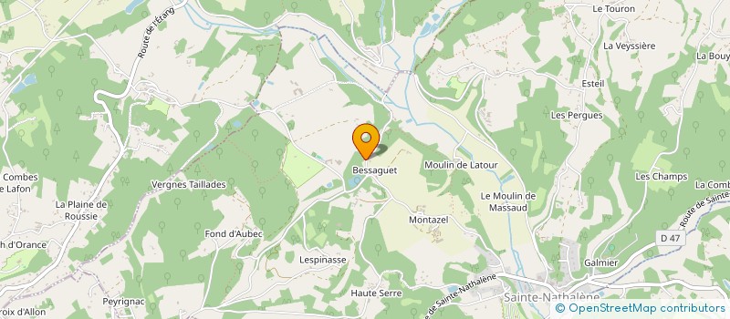 localisation de l'entreprise SCI BOUYSSOU à SAINTE-NATHALENE