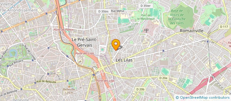 localisation de l'entreprise SCI BOUZAR à LES LILAS