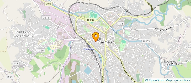 localisation de l'entreprise SCI BOUZAT  CARMAUX