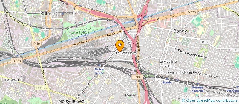 localisation de l'entreprise SCI BOUZIAD ESTATE à NOISY-LE-SEC