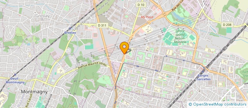 localisation de l'entreprise SCI BOUZIANE  SARCELLES